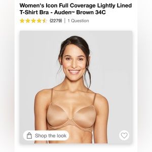 NWT lightly lined tee shirt bra